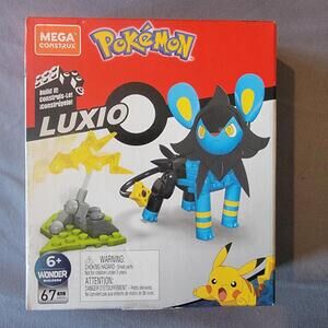 Mega Construx POKEMON: 67pc LUXIO Building Set (2020, Mattel) #GMD36